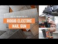 Ridgid Electric Nail Gun Review - Finishing The Trim In Our Sunroom