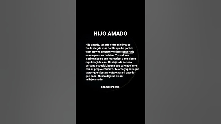 POEMA PARA MI HIJO