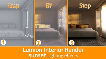 lumion interior render- lighting effects and settings tutorial (part 2-sunset light)