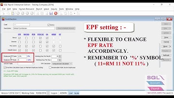 SQL PAYROLL | Maintain Contribution | IPOHONLINE