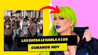 La diosa revela su mensaje a los cubanos que salieron a las calles a protestar ¿Qué les dijo?