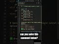 🚦 90% Fail this Python Logic Test! (If vs Elif) #shorts #python