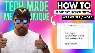 How to use Strikethrough format  in wps office writer | strikethrough wps office writer