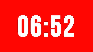 6 Minute 52 Second Timer With Alarm Without Music