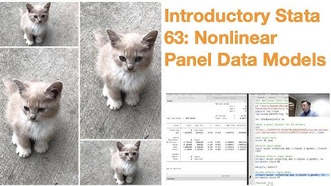 Introductory Stata 63: Nonlinear Panel Data Models