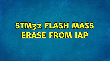 STM32 Flash mass erase from IAP