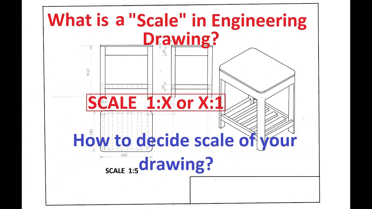 1.8What is a "Scale" in Engineering Drawing? How to decide scale of