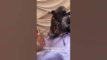 Mic Loc Extensions by Fatou 💁🏾‍♀️💕 Book your appointment. www.nappstar.com #locs #microlocs