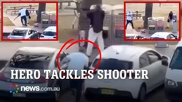 Hero bystander tackles Bondi Beach shooter