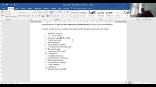 Week 6 Midpoint evaluation for research skills class