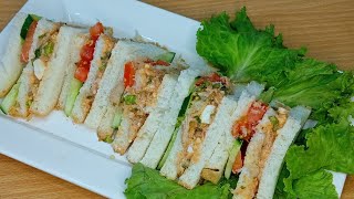 How to make Club Sandwich / Recipe For Lunch Box /  Recipe / MH Kitchen's