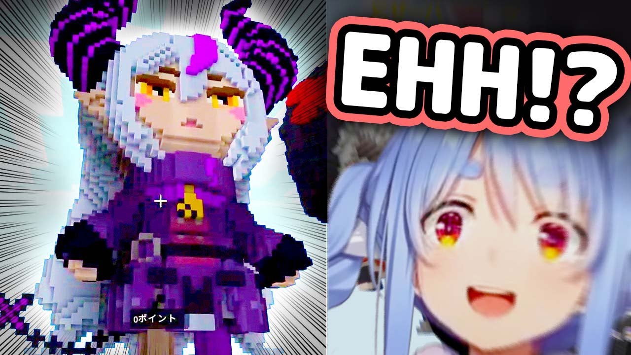 Laplus Roasts Pekora's Tower After Seeing BEEG Laplus Statue【Hololive】