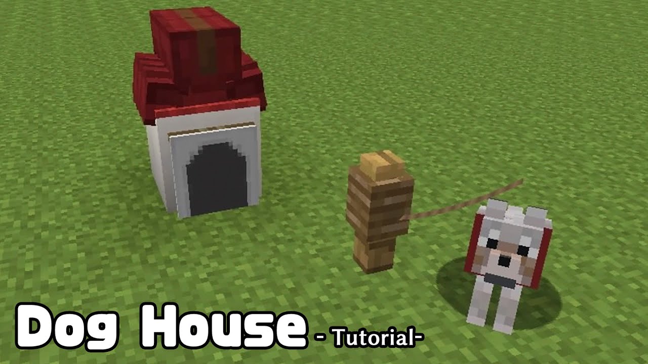 マイクラ かわいい犬小屋の作り方 プロの裏技建築 Youtube