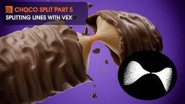 Chocolate Split effect in Houdini - Part 5  | Splitting Lines with VEX