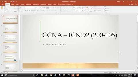 200-105 ICND2 - CCNA: Sharing My Experience