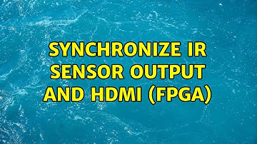 Synchronize IR sensor output and HDMI (FPGA)