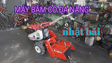 MÁY CẮT CỎ TRỤC BĂM + XỚI CÀO CÀO NHẬT BÃI 0982449121