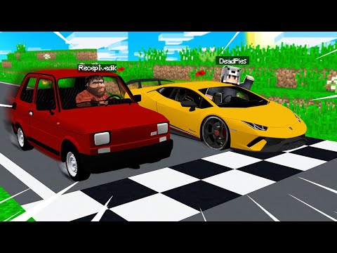 RECEP İVEDİK İLE ARABA YARIŞI YAPTIK 🚗🏁 - Minecraft