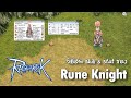 RO Gravity - วิธีอัพ Skill & Stat ของ Rune Knight สายพ่น