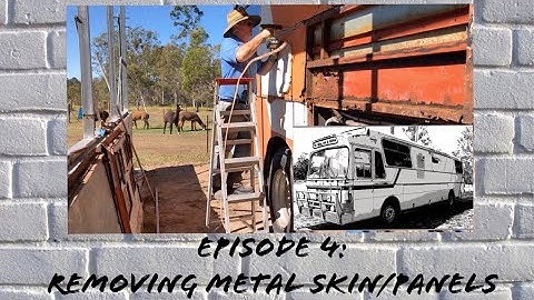 Domino Denning Bus Conversion | Ep. 4: Removing metal skin and panels