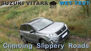 Suzuki Vitara OffRoad – Hill Climb Test in WET Conditions – Summer Tires – 4x4 and HDC
