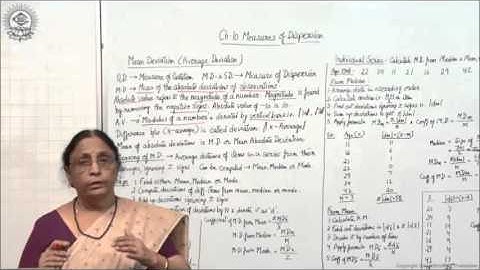 Mean Deviation Individual Series Class XI Economics by Manju goyal