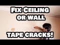 How to Repair Ceiling Crack, Wall Crack, Wall Seam, Ceiling Seam in Minutes!