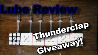 C4S Premium Silicone Lube Comparison & THUNDERCLAP GIVEAWAY! @JhahouaRubiks