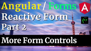 Angular Reactive Form - Part 2 / 4 - Adding More Form Controls