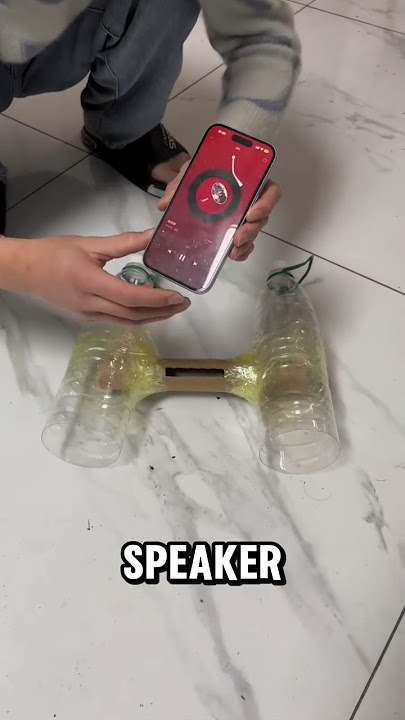 Speaker made from used bottles. #shorts #viralvideo #feedshorts