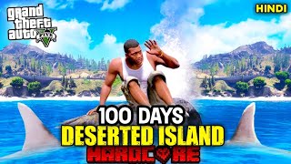 I Survived 100 DAYS on a DESERTED ISLAND in GTA 5..