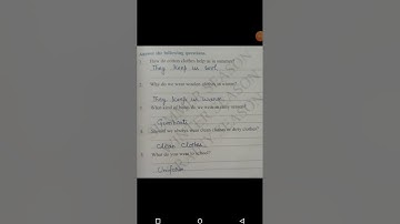 Class 2 evs question/answer  clothes by archana sonkar