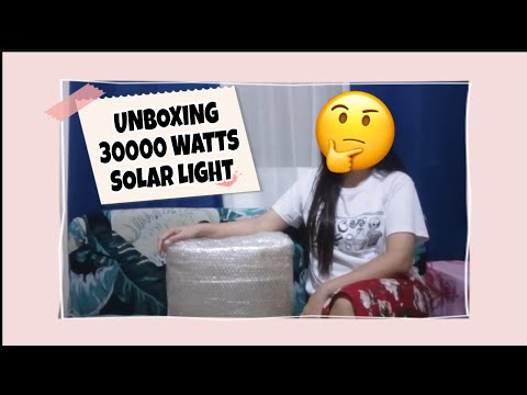 Unboxing 30000W Solar Light 🌞 | Raffle Prize from Janice The Explorer