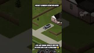 Project Zomboid Extinction mode . Vehicles with fuel feel rarer #projectzomboid