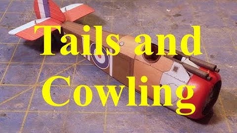 Sopwith Camel Paper Card Model: Cowling and Tails On
