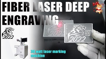 30W Desktop Fiber Laser Marking Machine For Deep Engraving | Laser Deep Engraving on Metal Steel