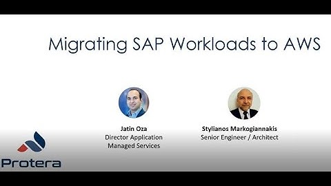 SAP Cloud Migration Onto AWS with Protera