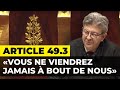 Article 493  vous ne viendrez jamais  bout de nous  motion de censure contre le gouvernement