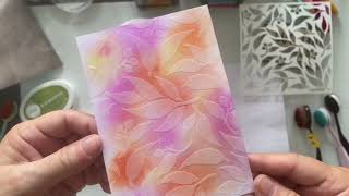 I Finally Figured Out Faux Batik for Cards I Think 😂😂 - Watch Me Do It!