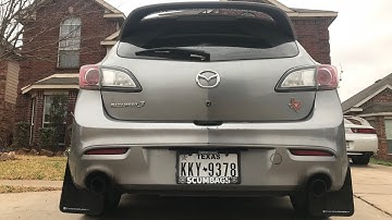 Rally Armor mudflaps install on Mazdaspeed3