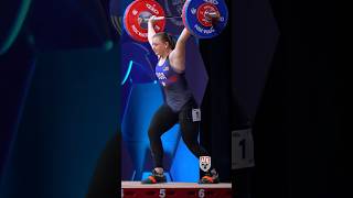 20 y/o Olivia Reeves (71kg 🇺🇸) 115kg / 253lbs Snatch 2024 Europeans #weightlifting #snatch