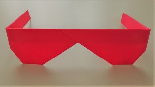 Kağittan Gözlük Yapimi Kağıttan Gözlük Nasıl Yapılır Origami Gözlük