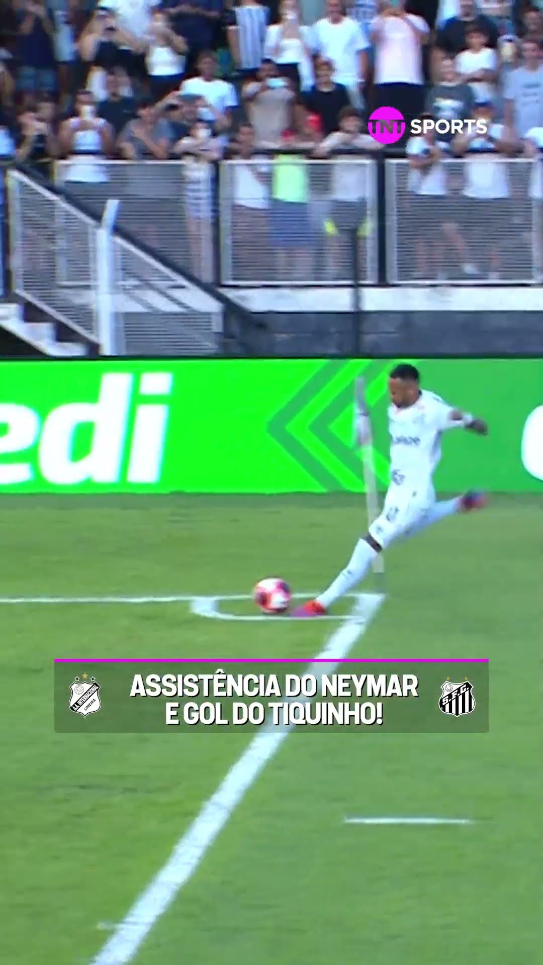 ESSA DUPLA VAI DAR TRABALHO! ASSISTÊNCIA DE NEYMAR E GOL DE TIQUINHO PRO SANTOS #shorts