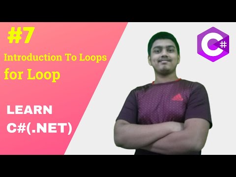 #7 Introduction to Loops(for Loop) C# | C# Programming Tutorial | Aditya Burgula