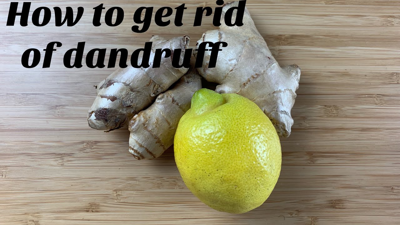 Ginger and lemon rinse for dandruff and dry scalp - YouTube