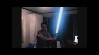 Light saber tryout! by TheCatsPyjaaaamas 9,918 views 14 years ago 11 seconds