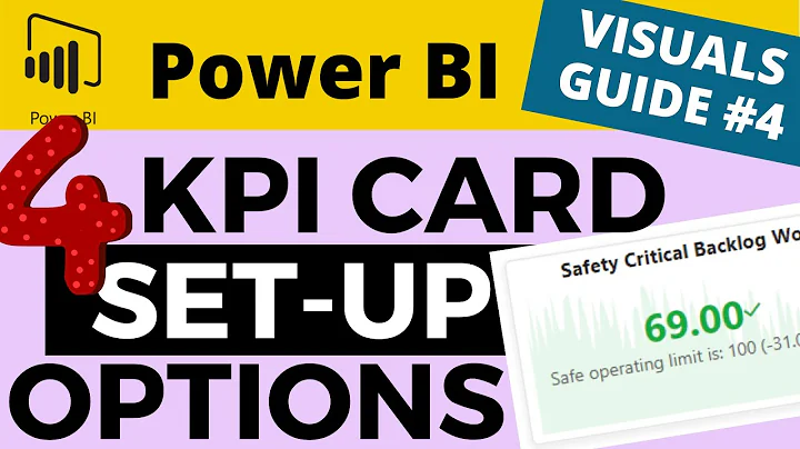 Power BI Visual Guide #4 - The KPI - 4 Different Ideas For Tracking KPI Goals or Limits