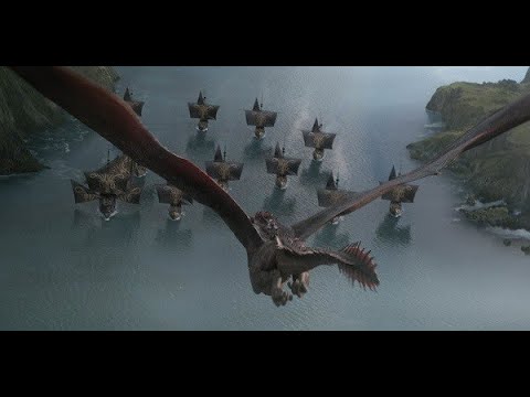 Daenerys DESTROYS Iron Fleet and Golden Company: DRACARYS!!!