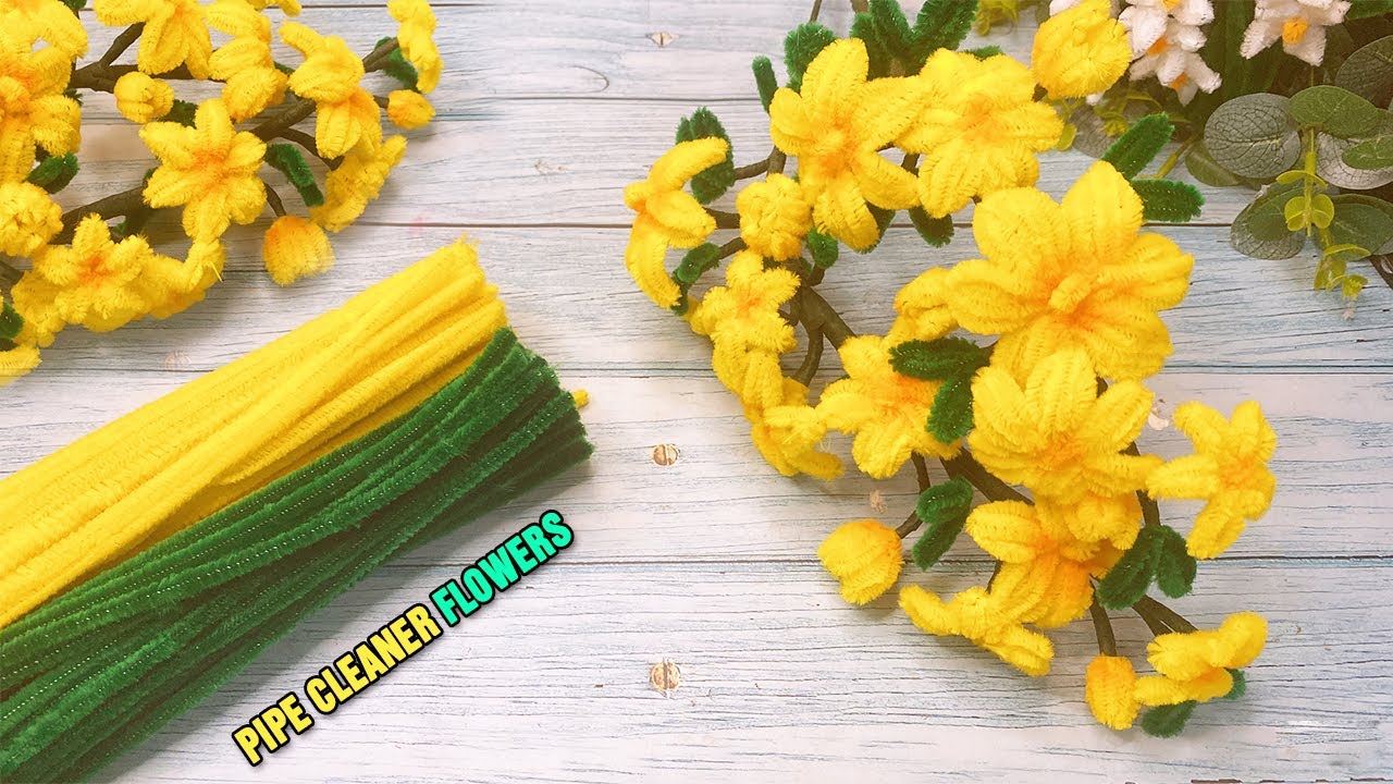 DIY raw material pipe cleaner fuzzy wire whole sets flowers