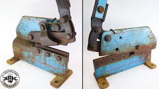 Vintage Benchtop Metal Shear Restoration.